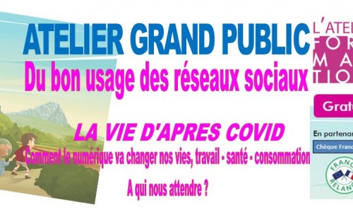 Atelier découverte grand public « Du bon usage des Réseaux Sociaux»